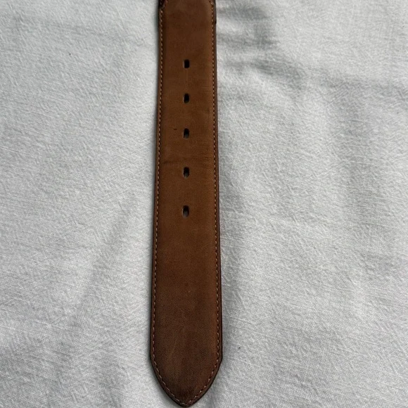 Justin Odessa Star Silver Texas Ranger Brown Leather Belt Vtg 1994 Size 36 - Picture 13 of 16